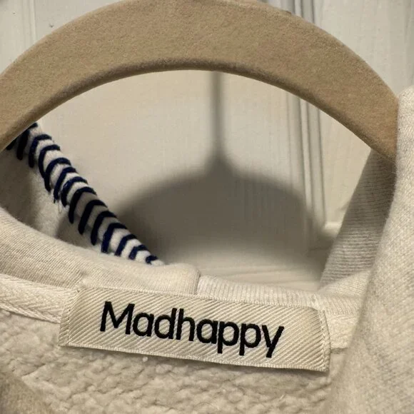 Madhappy x Dodgers Crystal Logo Fleece Hoodie Grey Ash Size Small - Picture 4 of 7
